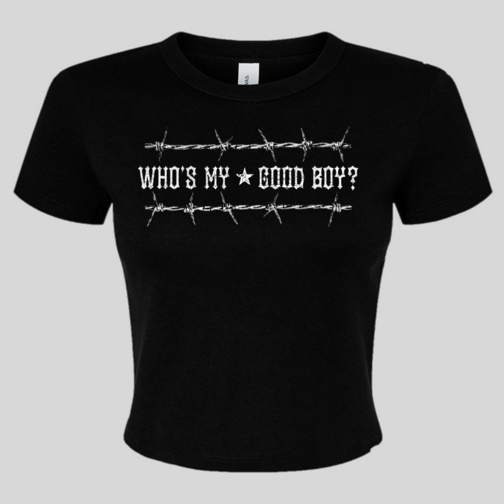 "Who's My Good Boy?" Crop Top